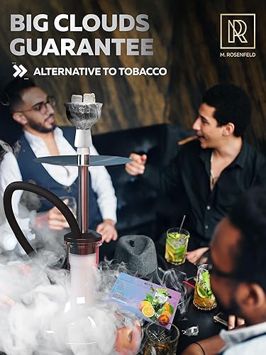 Miniatura 71 de Sabor a cachimba Blueberry Mint Herbal Blue Mist - 2.8 onzas - 2.82 oz de cachimba shisha sin tabaco melaza cachimba tabaco y nicotina Shisha sin