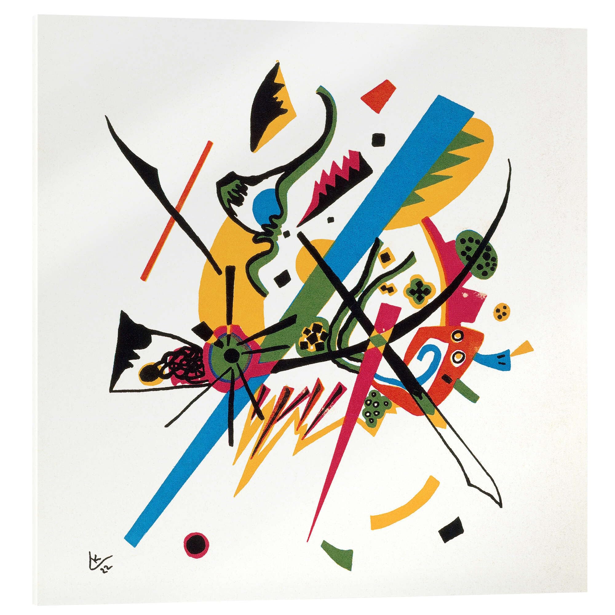 Posterlounge Kleine Welten Acrylglasbild | 40 x 40 cm von Wassily Kandinsky Bunt Wandbilder Wanddeko