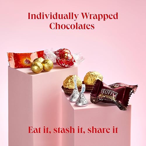 Miniatura 3 de On Occasion Caja de regalo de chocolate prémium para festividades, trufas gourmet, Ferrero Rocher y dulces variados, selección de postres de lujo