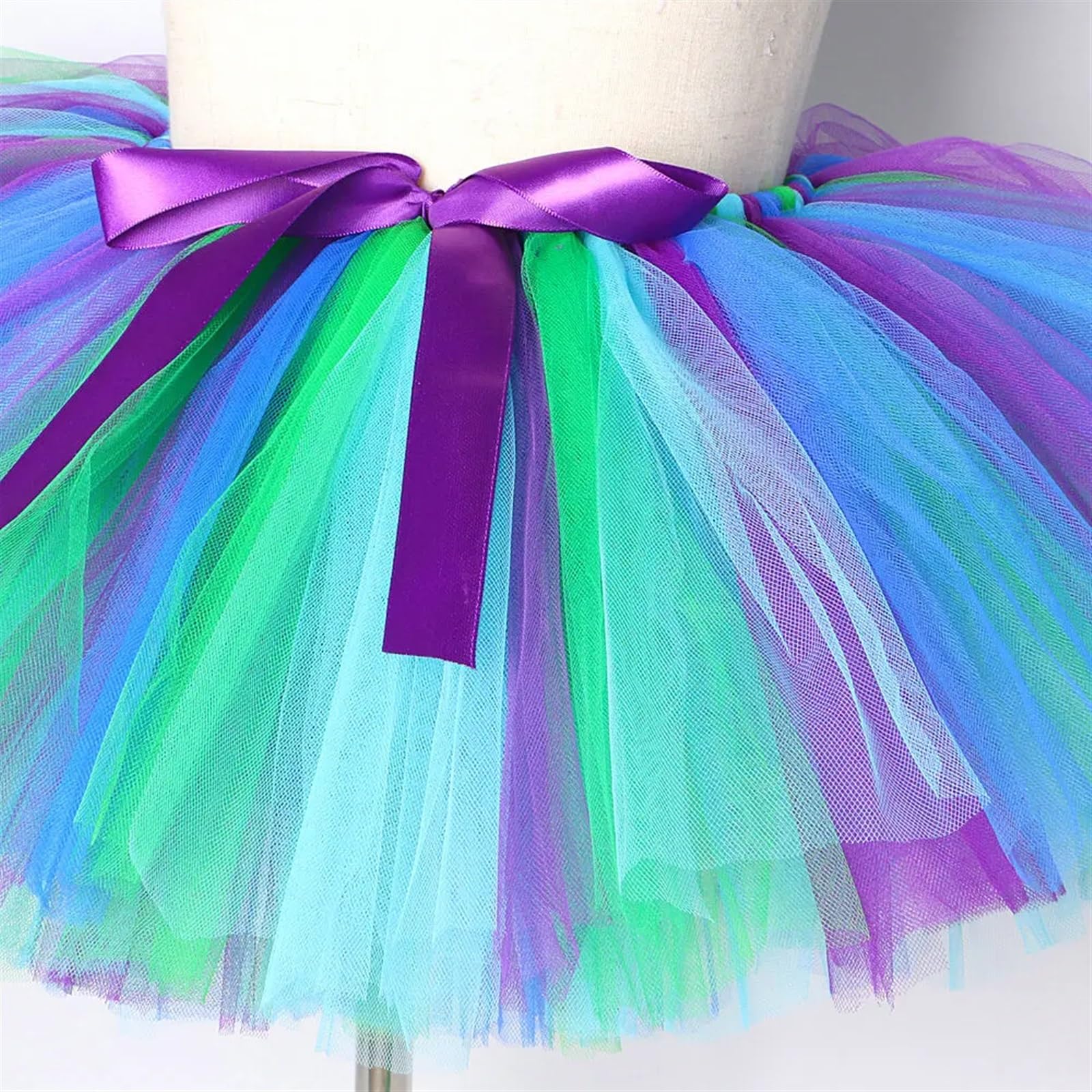 Falda Tutu Falda tutú for niñas, Traje de tutú de Ballet Esponjoso for niños, Disfraces de cumpleaños, Vestido de Fiesta de Princesa para Baile,Cumpleaños,Fiesta(Only Skirt,14T)
