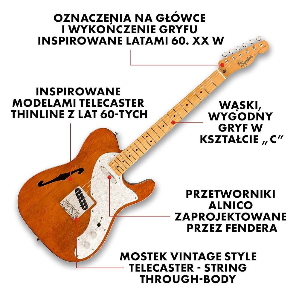 Squier Classic Vibe 60s テレキャスター シンライン 楽天市場】Squier by Fender Classic Vibe 60s Telecaster