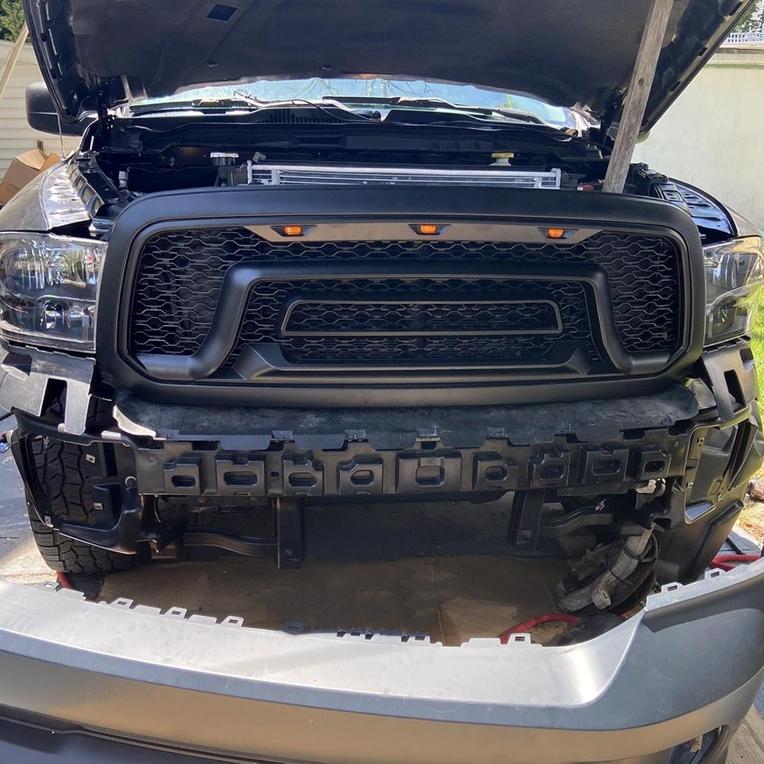 KUAFU Front Bumper Absorber Compatible with 2013-2018 RAM 1500 & 2019-2024 RAM 1500 CLASSIC All Cab Types Replacement For Part Number 68145441AC CH1070834 CH1070834C