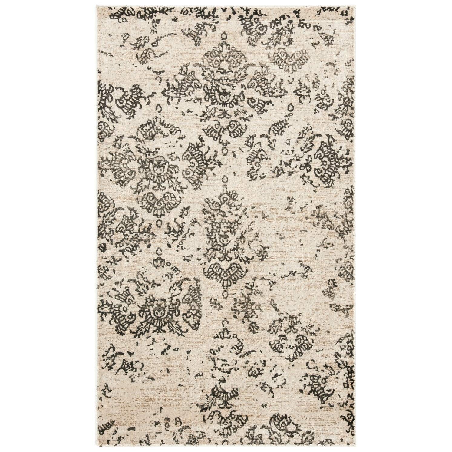 Safavieh Traditional Indoor Woven Rectangle Area Rug, Vintage Collection, VTG182, in Stone, 99 X 170 cm for Living Room, Bedroom or Any Indoor Space