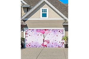 Purple Gnomes Valentines Day Garage Door Cover: Spread the Love, Enchant Your Entrance