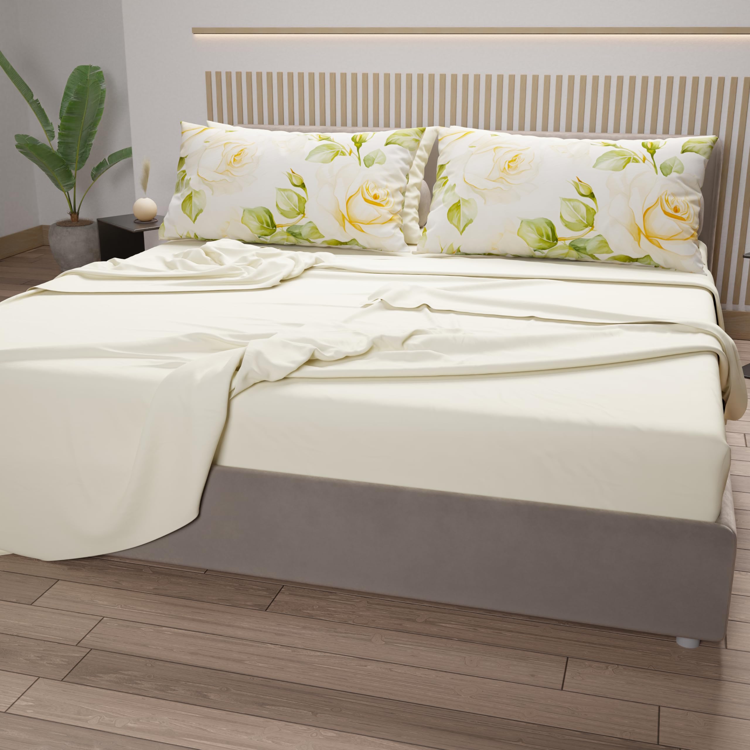 PETTI Artigiani Italiani, Cotton Sheets with Pillowcases in Digital Print, Pizza and a Half Bed Sheet, Double Bed Set - Image 3