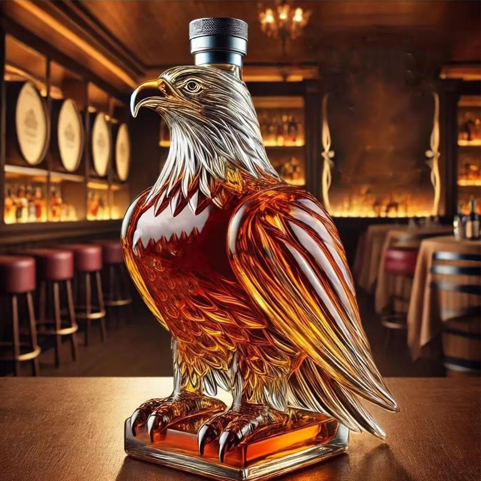 Decantador De Whisky, Botella En Forma De Águila, Contenedor De Licor Para Coleccionistas Hombres Degustación De Vino Tinto Cerveza Eventos Día Del Padre Apasionados