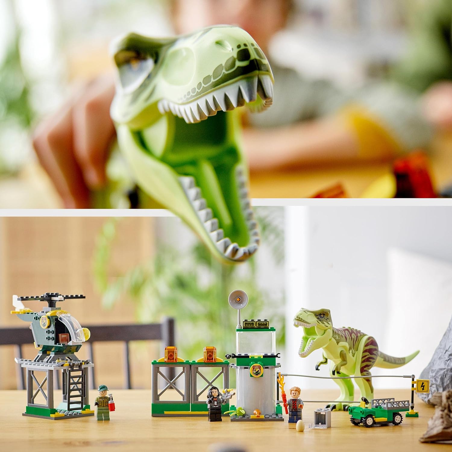 LEGO® Jurassic World T. rex Dinosaur Breakout 76944 Building Kit; Creative Toy Playset for Kids Aged 4