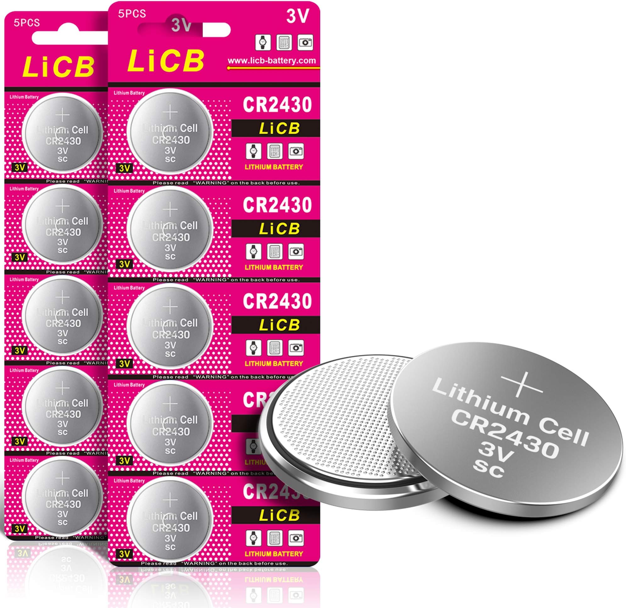 Pile bouton GP lithium CR2430 3 V 2 pièces | Piles