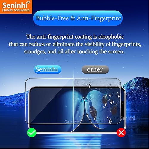 Miniatura 3 de Paquete de 3 + 3 protectores de pantalla para iPhone 15 (pulgadas), paquete de 3 protectores de lente de cámara, protector de pantalla de vidrio