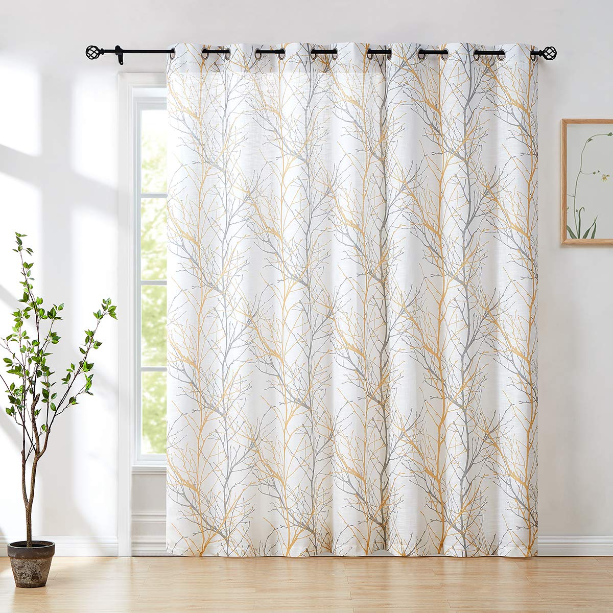 Linen Blue White Curtains - Sheer Window Treatments -29 Linen Blue White Curtains - Sheer Window Treatments -29