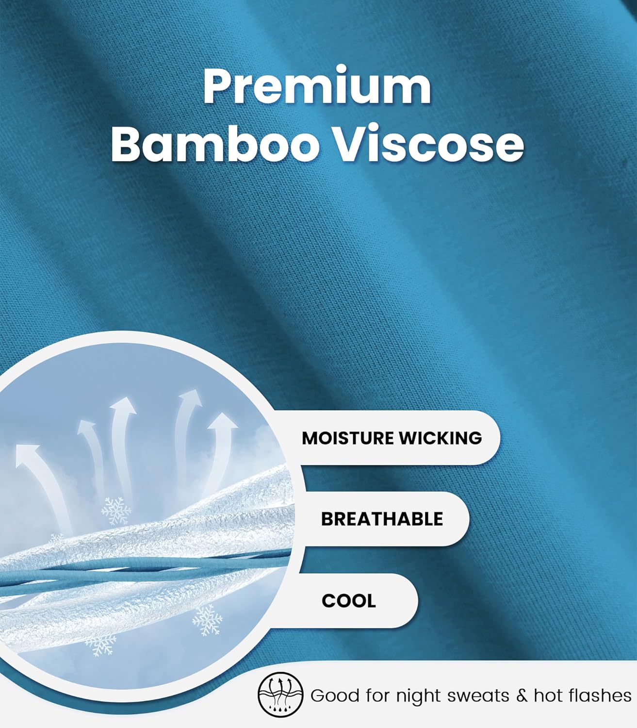 NACHILA Women's Pajamas-Viscose Made from Bamboo, Tank Top Capri Pants Pajama Set Soft Sleeveless Sleepwear Cool Pjs Sets - Image 5