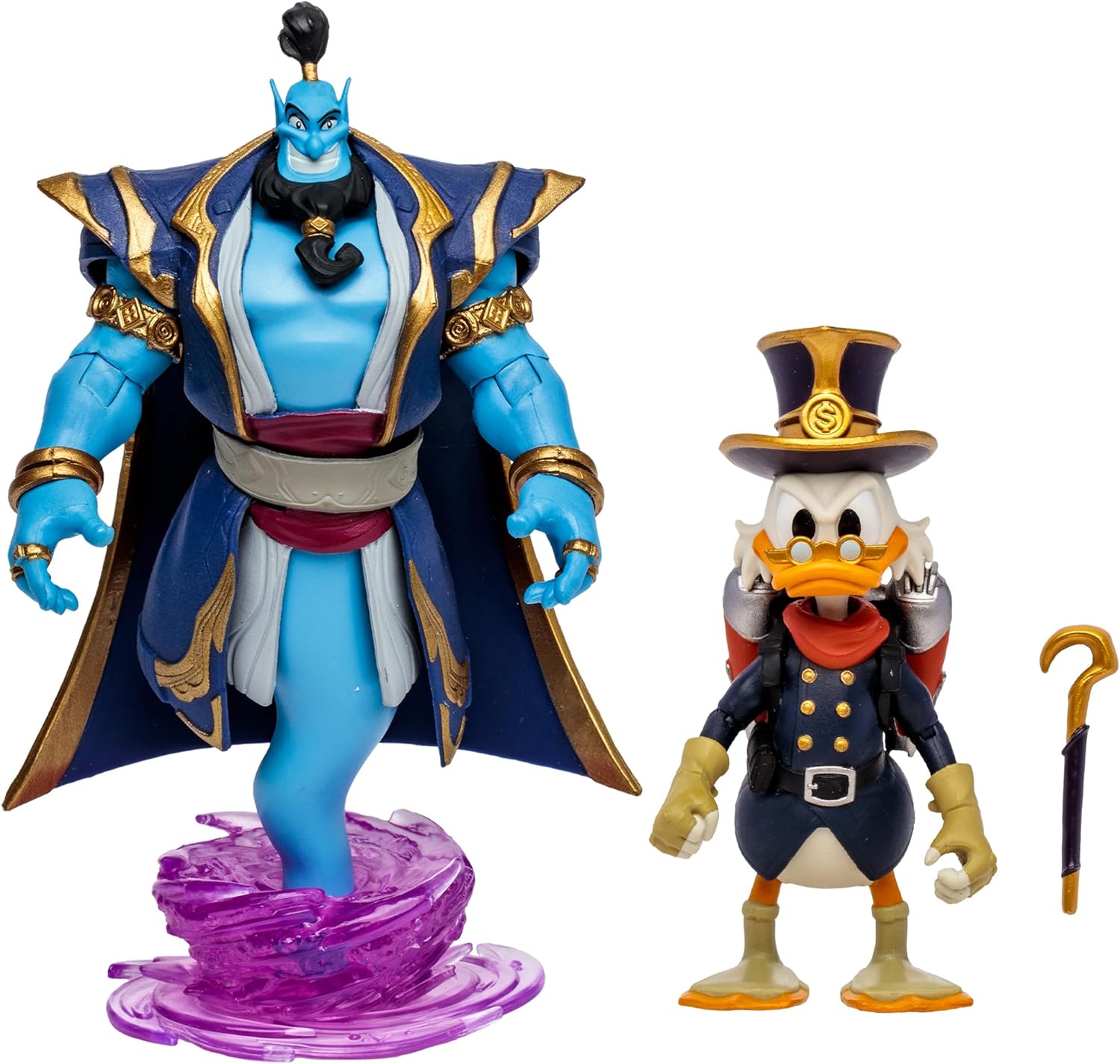 McFarlane Toys - Disney Mirrorverse Genie 5in Scrooge McDuck 5in and Goofy 7in, Action Figure 3pk, Gold Label, Amazon Exclusive