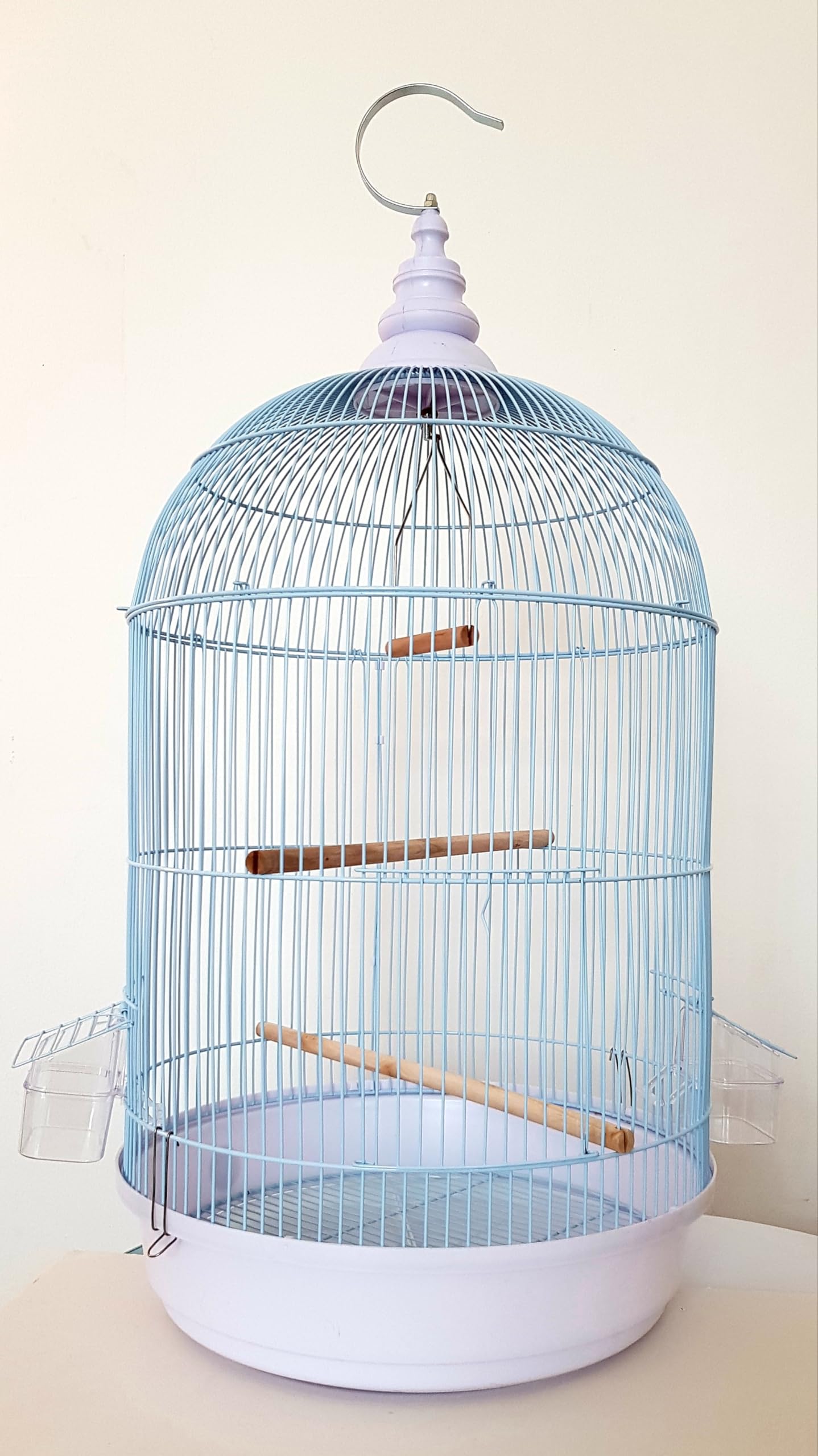 SHAMWA Large Bird cage with 2 Food Container, 2 wood Stick size Suitable for Small and medium parrots such conure Parakeet,Budgerigar Fischer Lovebird cockatiel Canary Gold Finch.