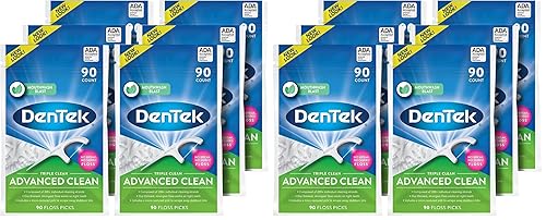 Miniatura 8 de DenTek Triple Clean Advanced Clean - Púas de hilo dental, sin roturas y sin triturar, 90 unidades, paquete de 6
