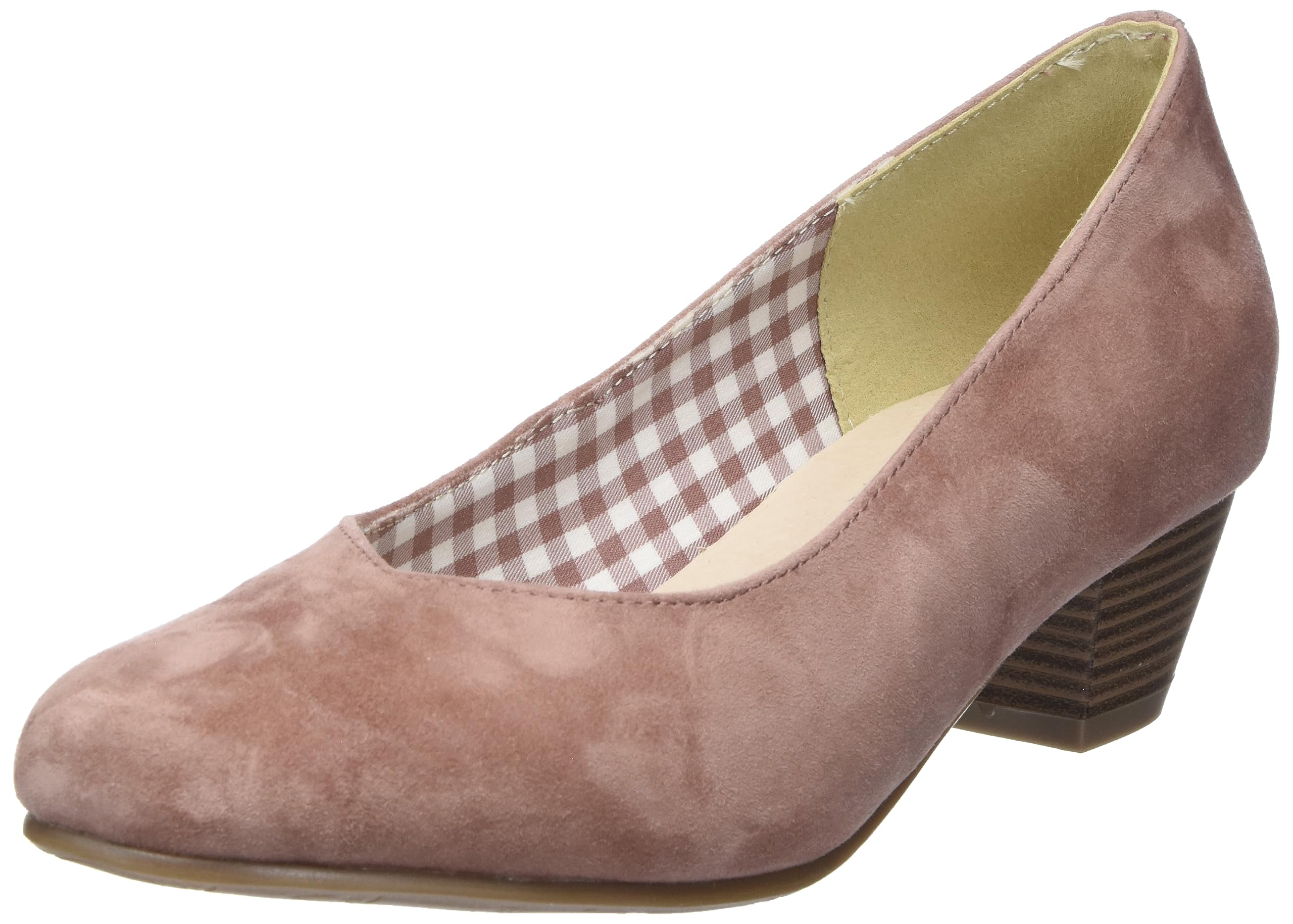 HIRSCHKOGEL Ladies Dusky Pink Court Shoes UK 7, Antique Pink, 8 UK