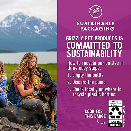 Miniatura 9 de Grizzly Pet Products Producto antioxidante líquido de aceite de krill para perros y gatos, 8 onzas