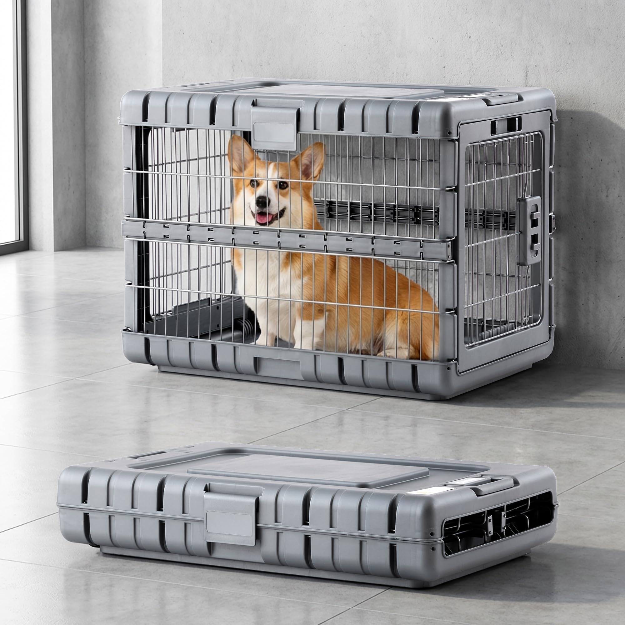 Amazon.com: ZOMISIA Collapsible Dog Crate for Dogs - 28