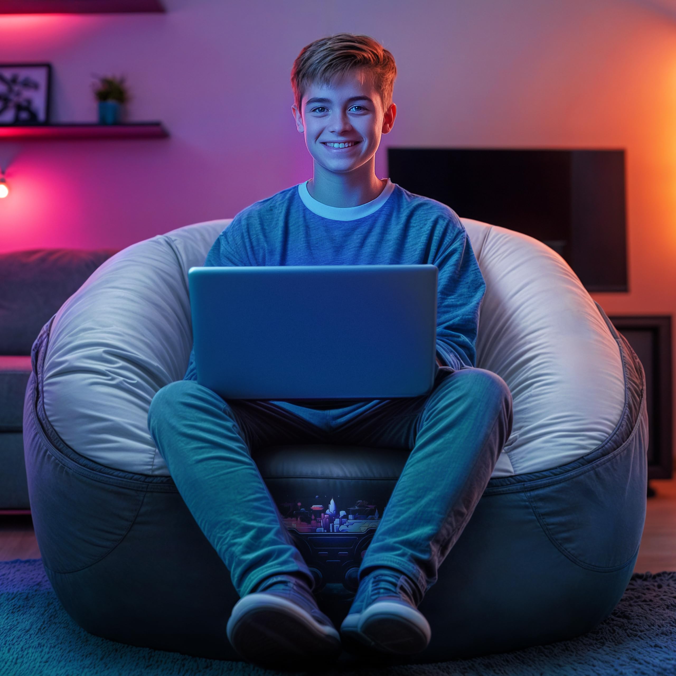 huzaro Winner 4.5 worek do siedzenia dla graczy, worek do siedzenia z kieszeniami, komfortowy | Bean Bag & uchwyt na słuchawki – odporny na wodę i zabrudzenia – ergonomiczny kształt – do gier, filmów, książek i relaksu