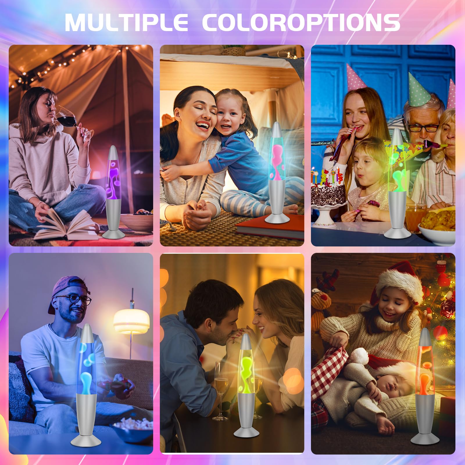 FBSPORT Lampes à mouvement liquide lampe a lumineuse 17 changement de couleur Lampe d'ambiance,adeau Enfant Décoration de chambre à coucher, salon lampe de bureau adulte