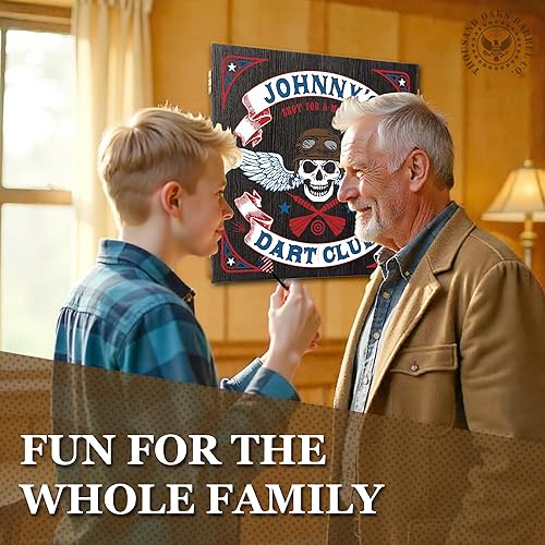 Vista 39 de THOUSAND OAKS BARREL CO. Juego de diana y gabinete personalizado con 6 dardos de punta de acero