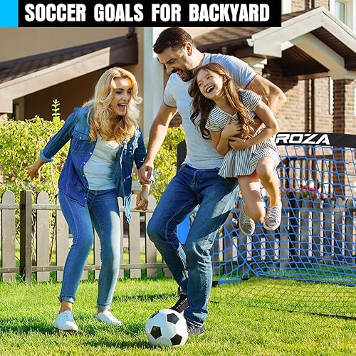Miniatura 6 de Kids Soccer Goals for Backyard Set, 2 Pack of 4x3 ft Portable Pop Up Soccer Nets with Soccer Ball, Cones, Complete Training Equipment for Youth,