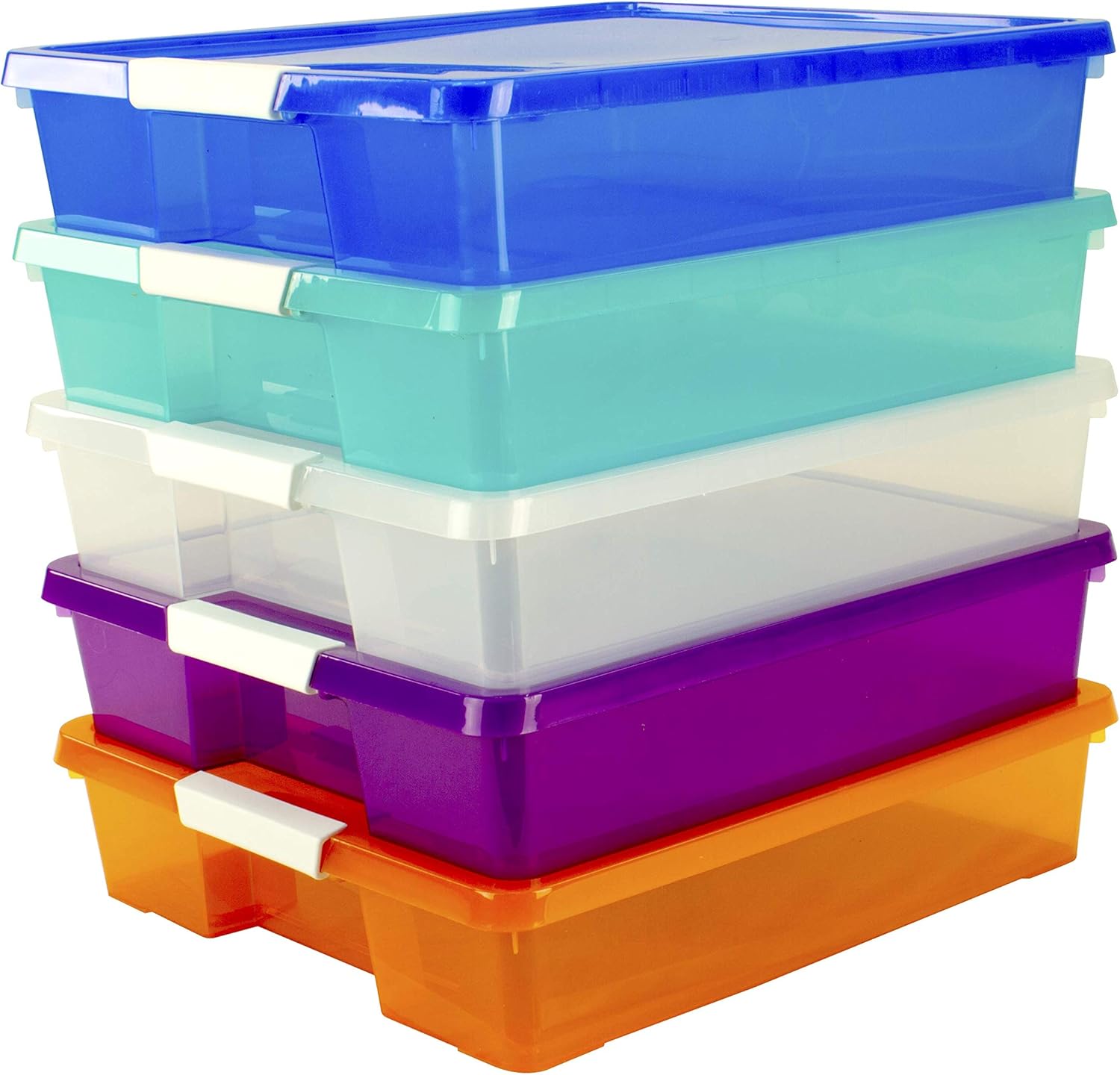 Buy Storex Classroom Craft Project Box Stacking Plastic Organizer