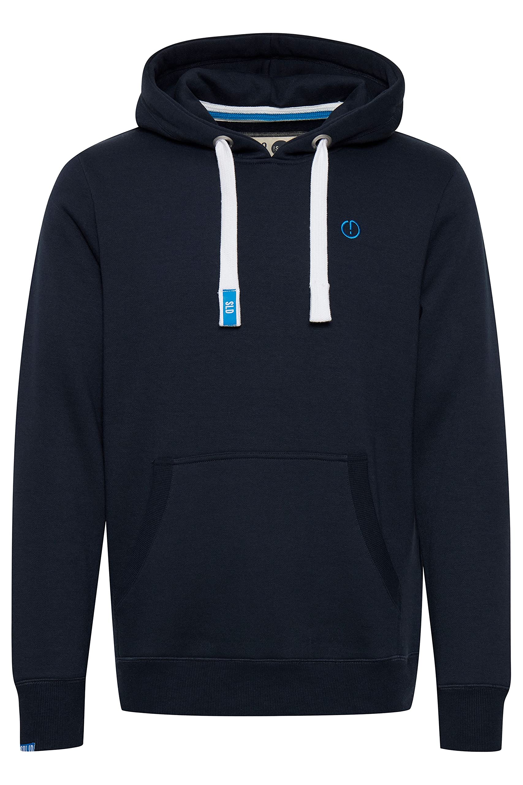 SOLID SDBennHood Herren Kapuzenpullover Hoodie Pullover mit Kapuze Kordelzug Kängurutasche Rippbündchen Label-Details Baumwollmischung Regular fit