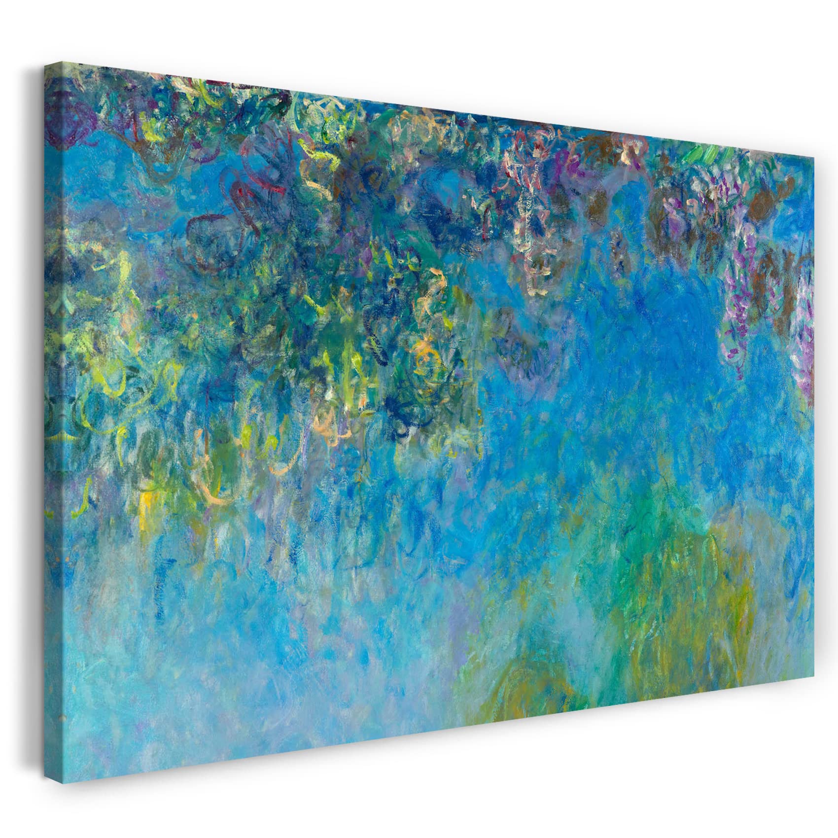 Toile Monet Wisteria 80x60cm tableau déco pour grand mur vide