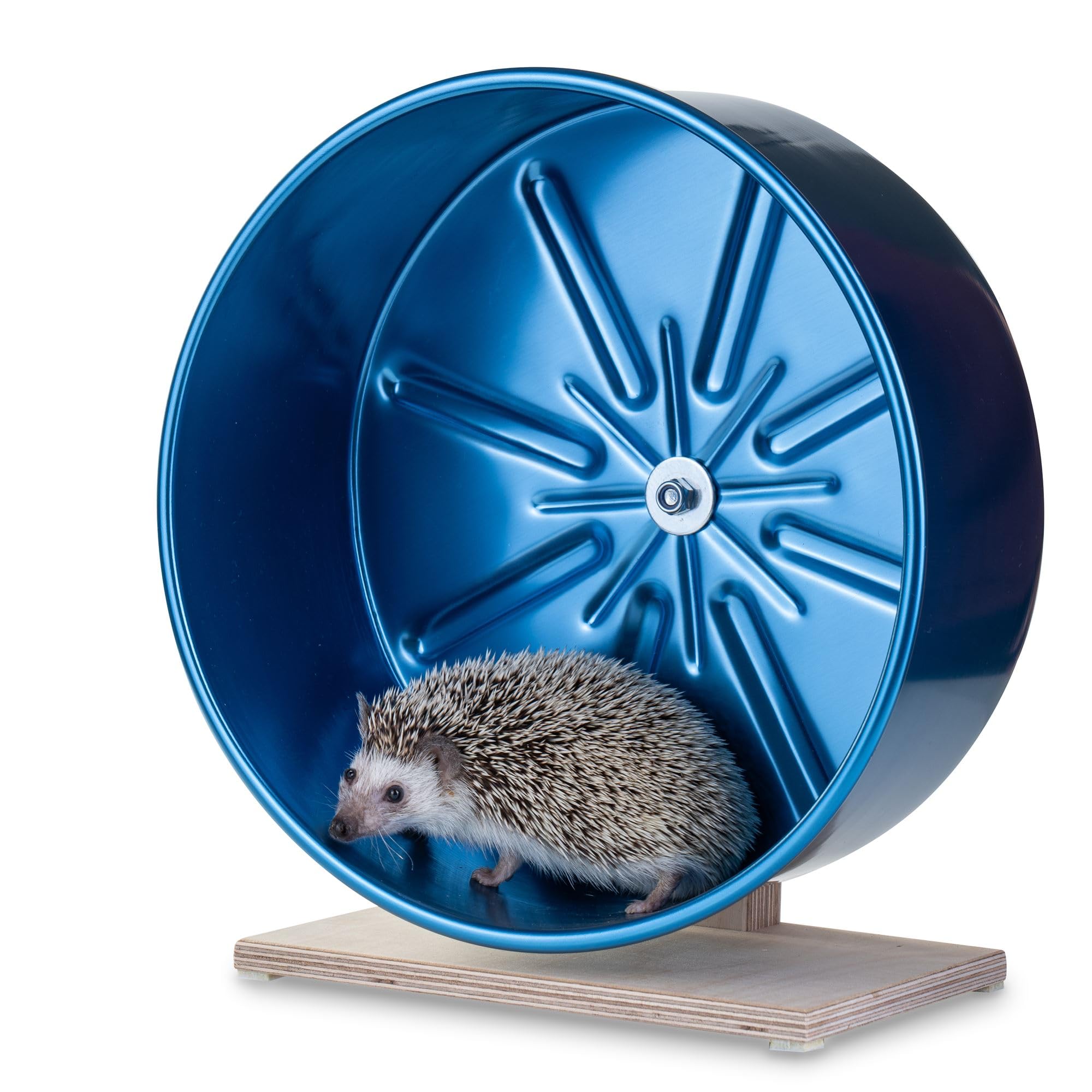 Laufrad für Igel und andere Kleintiere, 30 cm groß, 12 cm Laufoberfläche, Aluminium, leicht zu reinigen