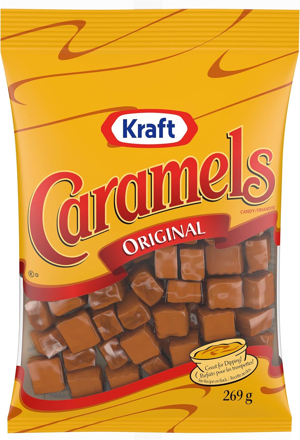 Kraft Caramels Individually Wrapped Candy, 269 gr Bag Amazon.ca
