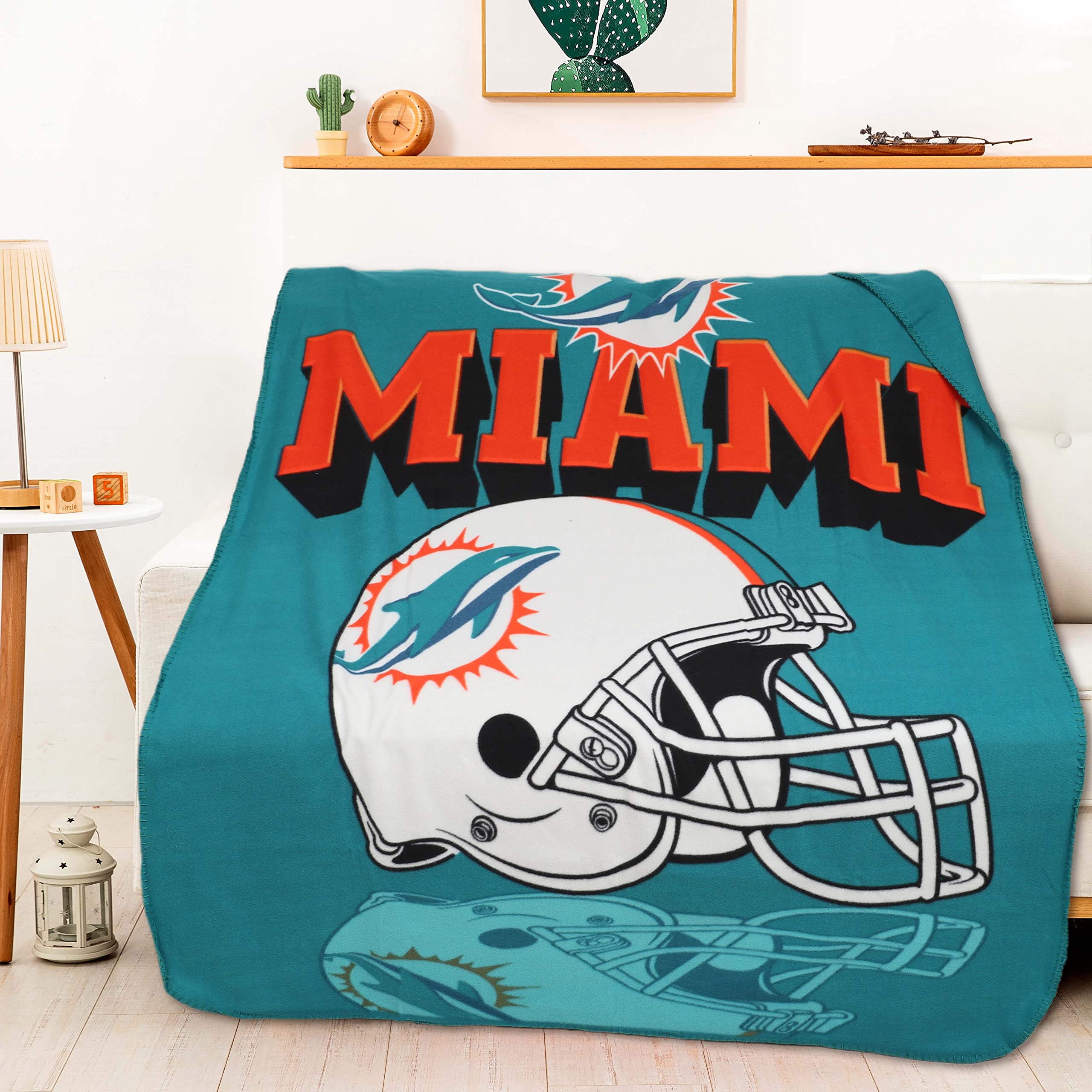 Amazon.com: Northwest NFL Miami Dolphins Gridiron Fleece Throw Blanket,  Team Colors, 50 x 60 : Sports u0026 Outdoors
