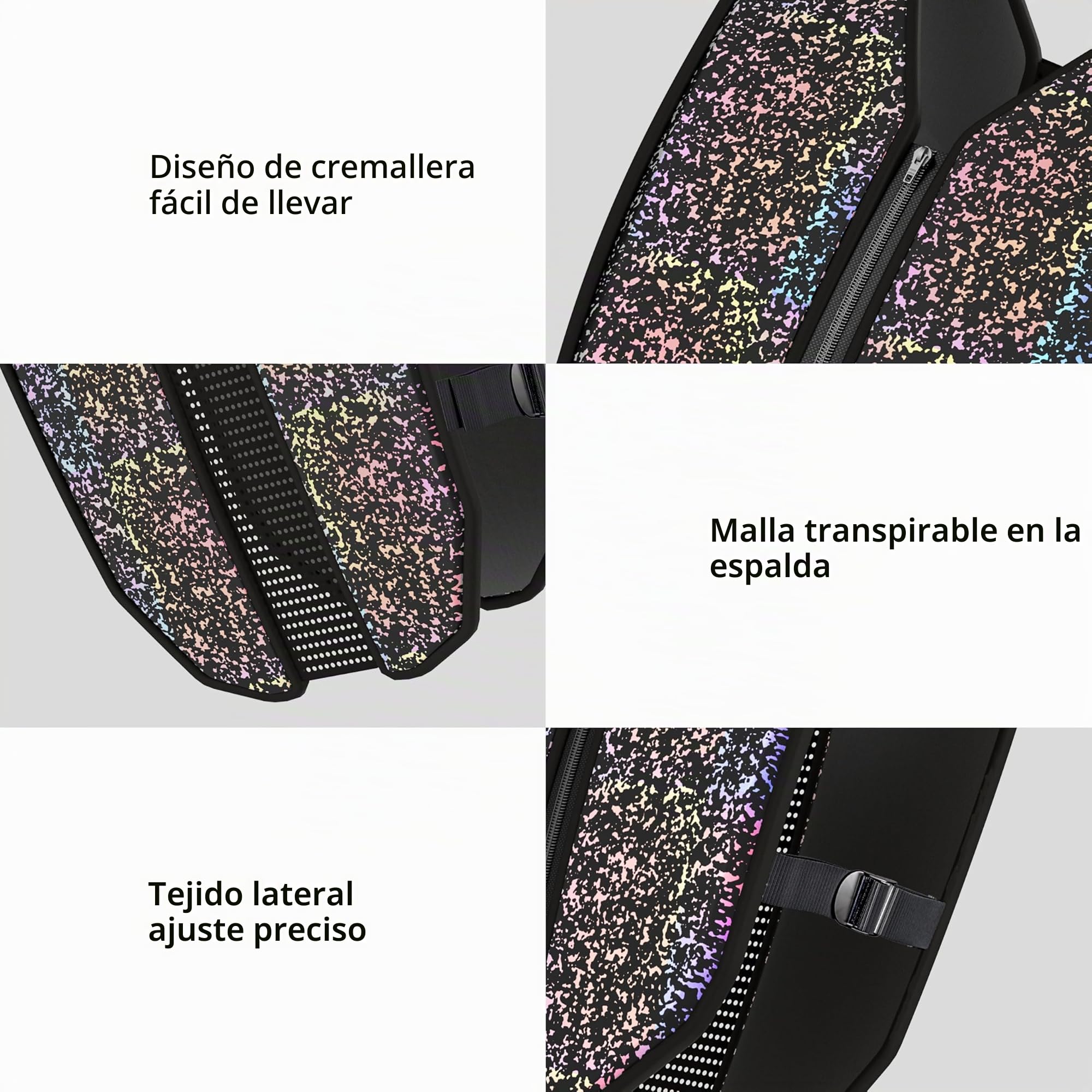 PROIRON Chaleco lastrado, Chaleco de peso, Material suave y lavable y reflectante, Peso de 3/5/8/10kg disponible, Para el entrenamiento de fuerza y resistencia, correr, aeróbic, boxeo, pérdida de peso.