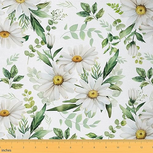 Miniatura 32 de Tela de estilo mexicano por yarda, tela de arte DIY a rayas de arcoíris, telas exóticas boho a cuadros de neón para exteriores, tela de tapicería