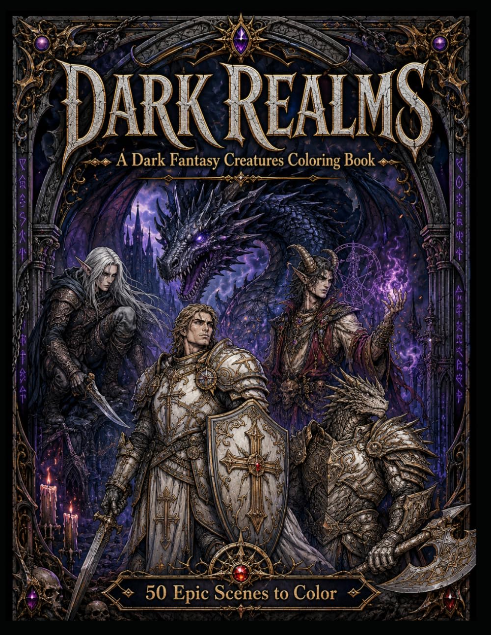 Dark Realms coloring book