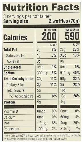 Miniatura 3 de 365 by Whole Foods Market Waffles Homestyle Orgánico 74 onzas paquete de 6