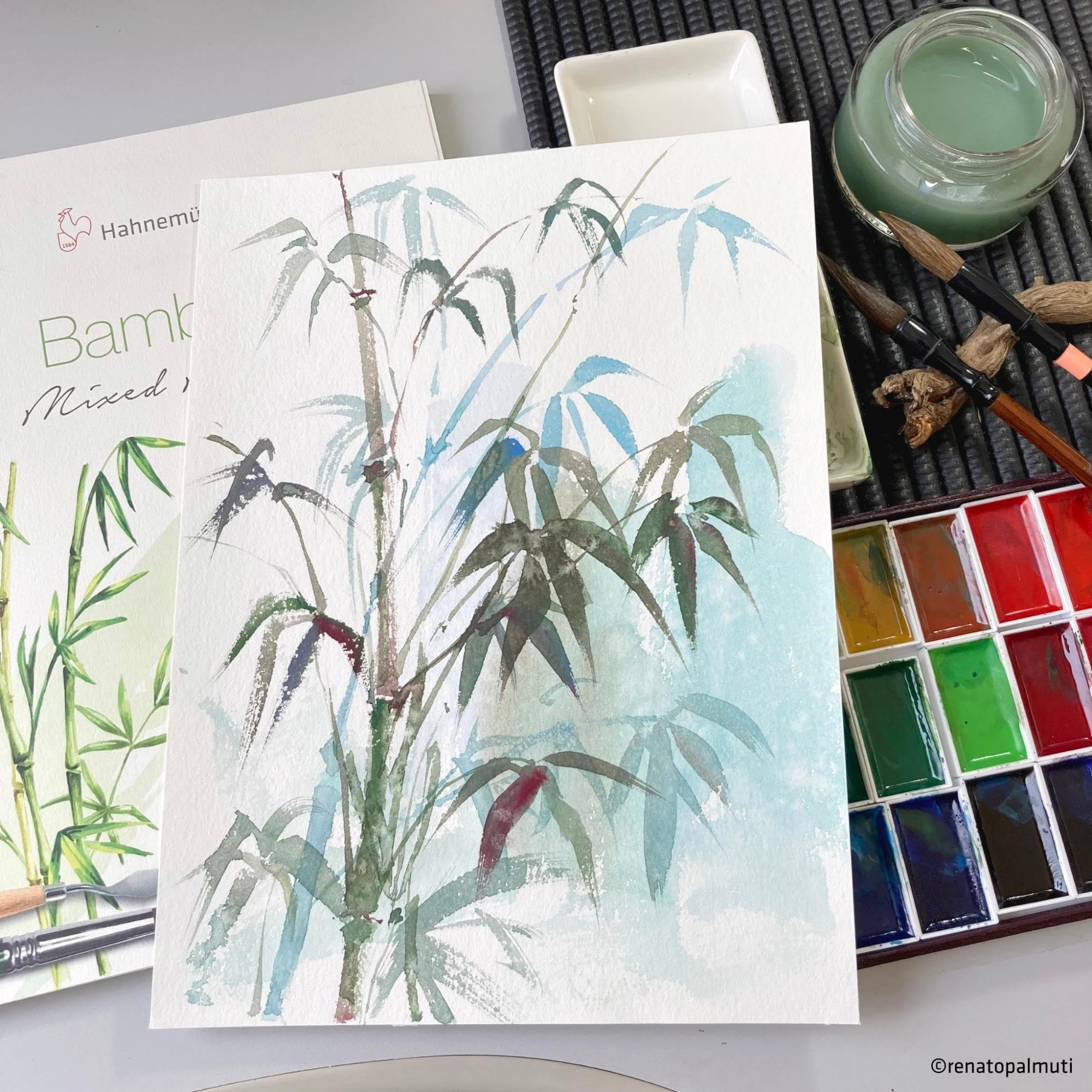 Mixed Media Block Bamboo 265g/m², 42x56cm, 25Blatt