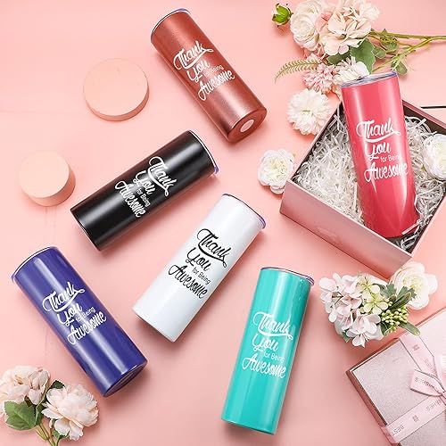 Miniatura 7 de Sieral 36 juegos de regalos de agradecimiento a los empleados, vasos motivacionales a granel de 20 onzas para compañeros de trabajo y jefes, regalo