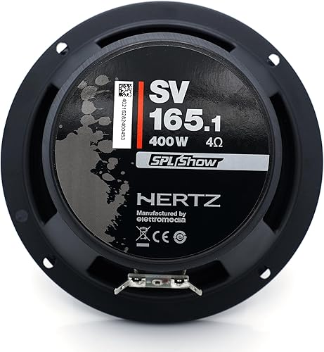Miniatura 7 de HERTZ SPL Show Series SV-1651 6.5" 4-Ohm SPL Controladores de altavoz de rango medio (par)