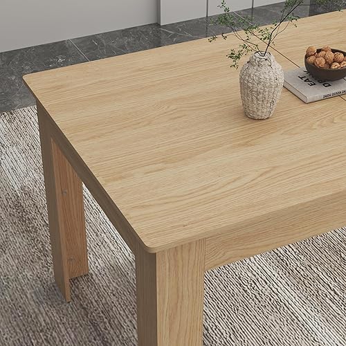 Miniatura 3 de Mesa de comedor extensible para 6 a 10 personas, mesa de comedor de madera, moderna mesa extensible para reuniones, reuniones para cocinas pequeñas,