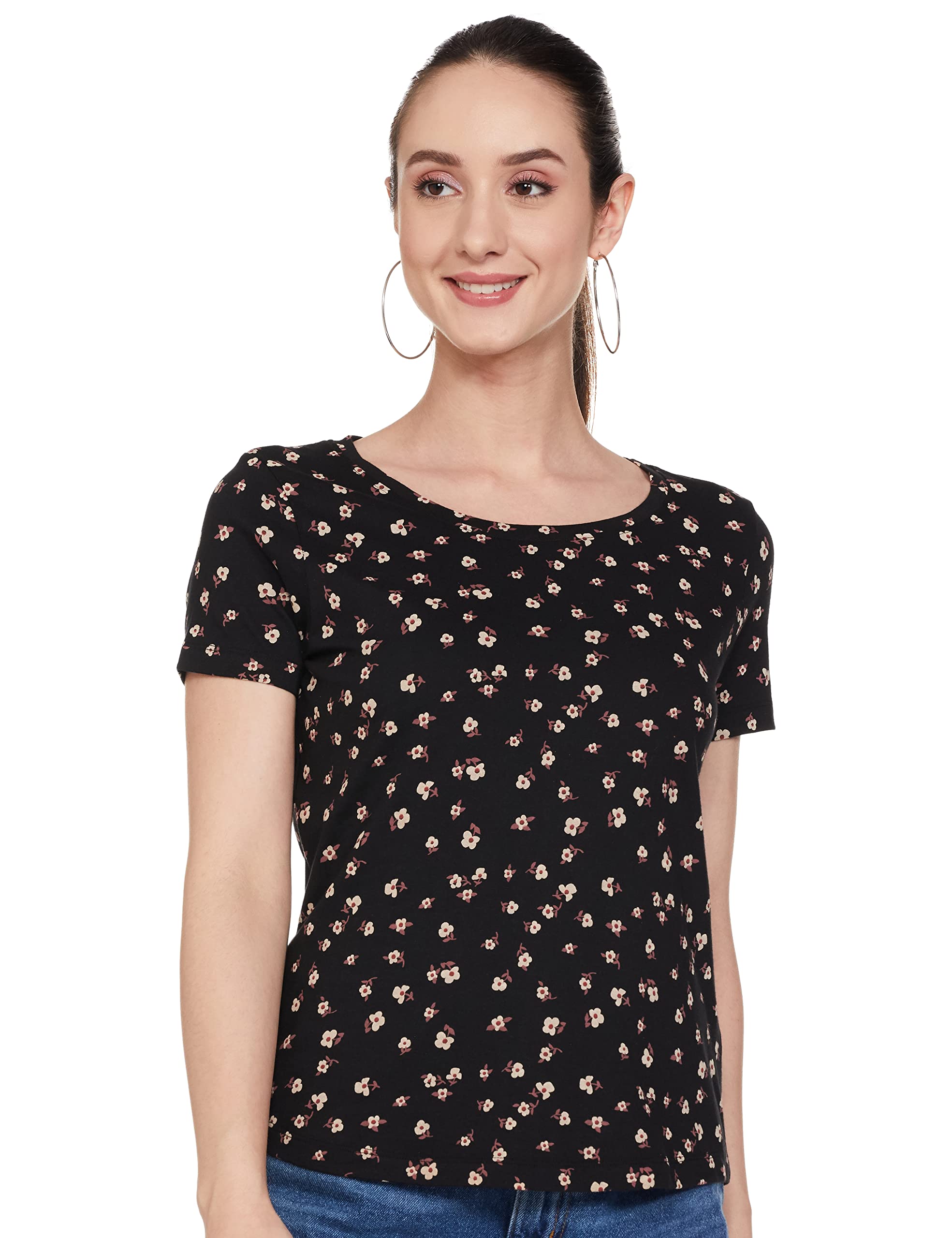 max Women's Cotton Regular Fit All-Over Printed T-Shirt-picture-29