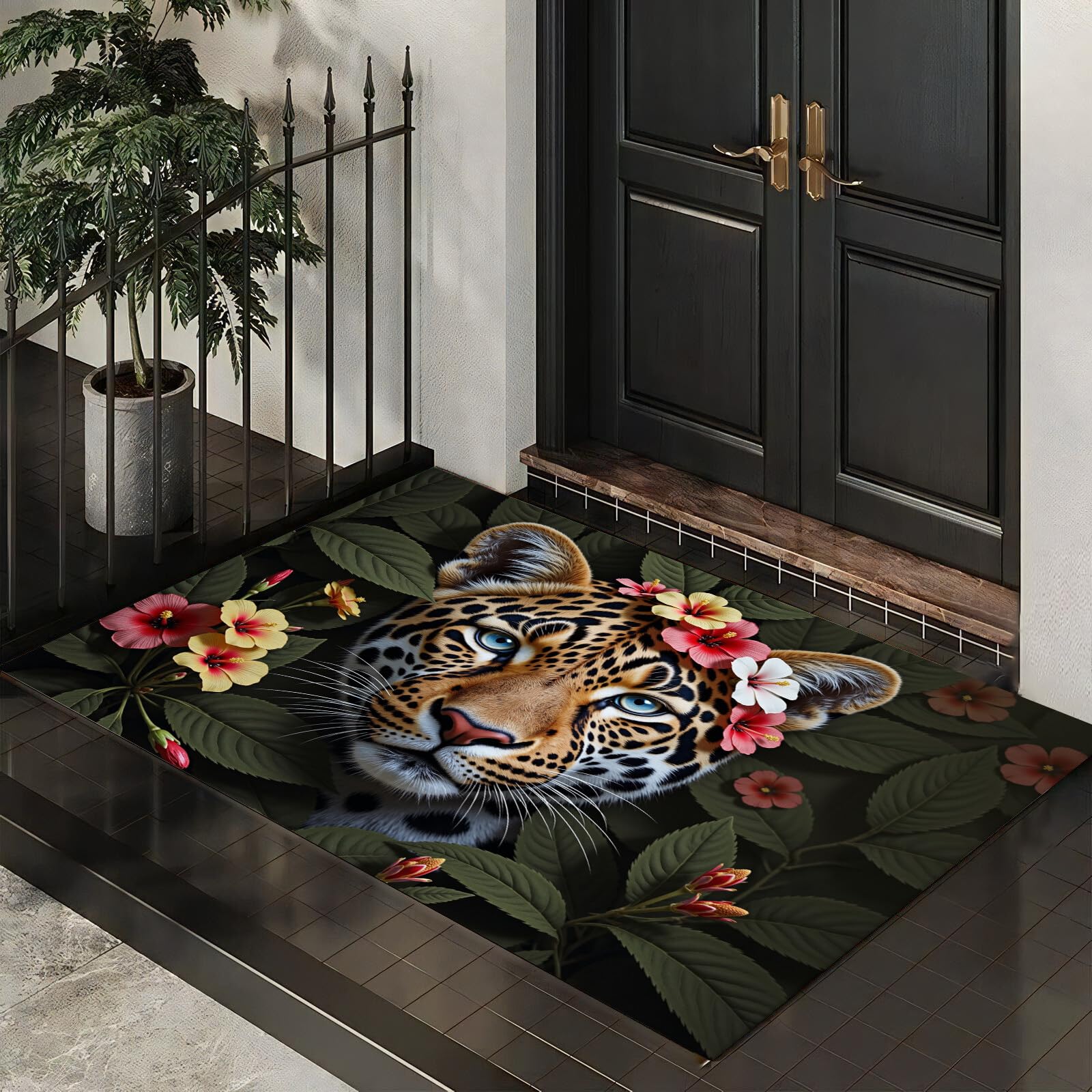 Tapis entrée intérieur antidérapant fini les sols mouillés