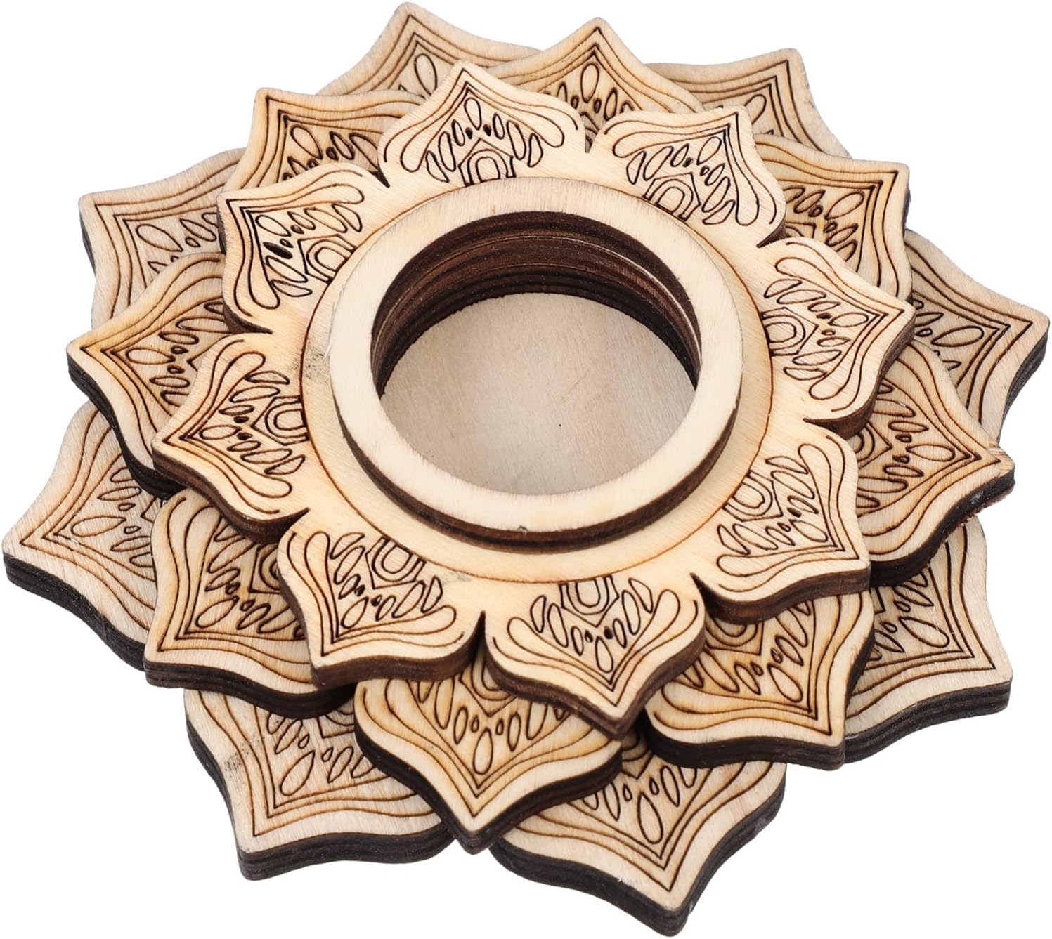 Zerodeko Crystal Cushion Chassis Sphere Stand Wooden