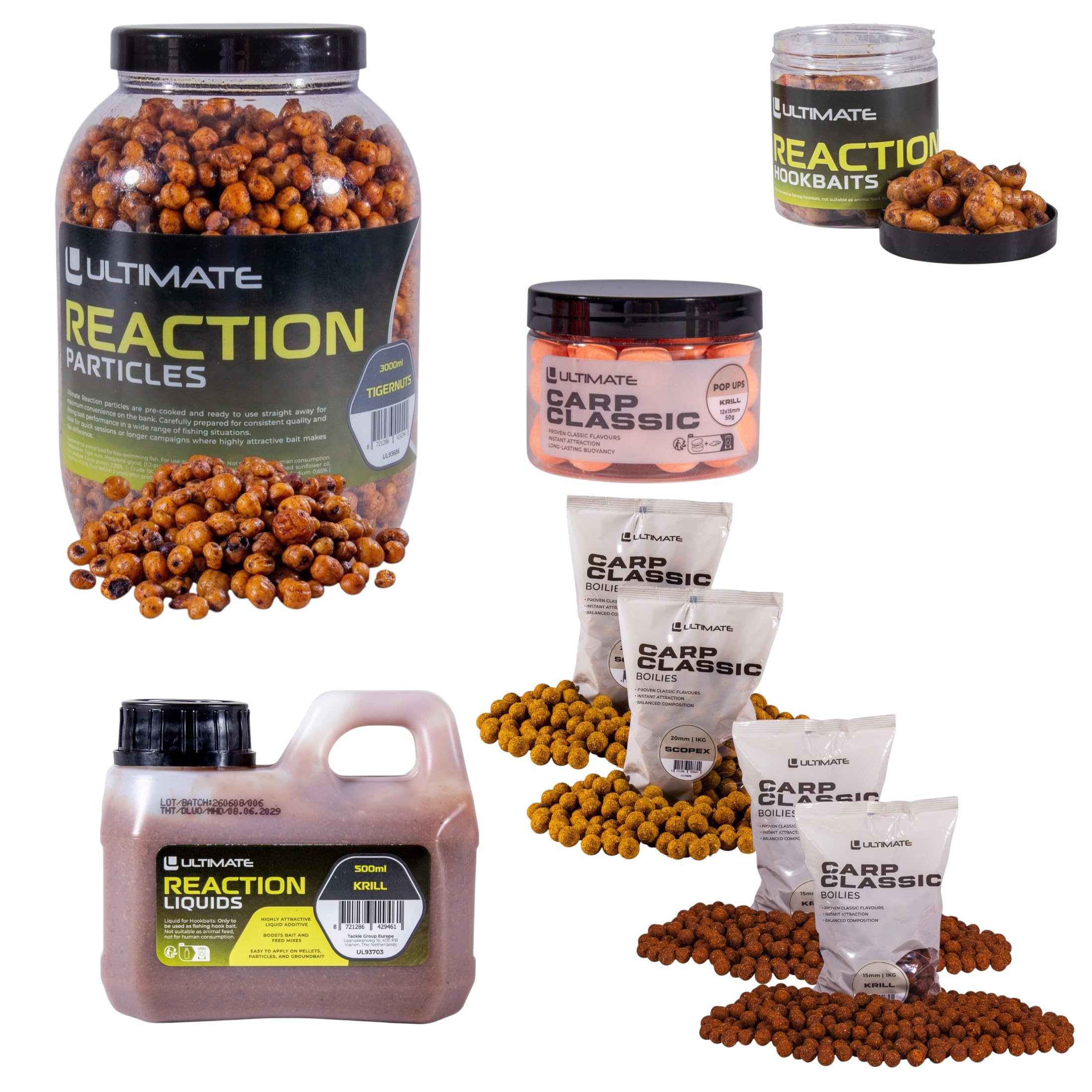 Ultimate Baits Carp Tigernuts/Boilies Weekend Pack - Boilies