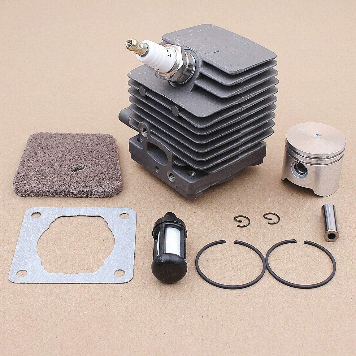 TIANDI 34MM Cylinder Piston Kit Compatible with STIHL FS75 FS80 FS85 HS75 HS80 HS85 HL75 HL75K HT70 Replacement 4137 020 1202 41370201202