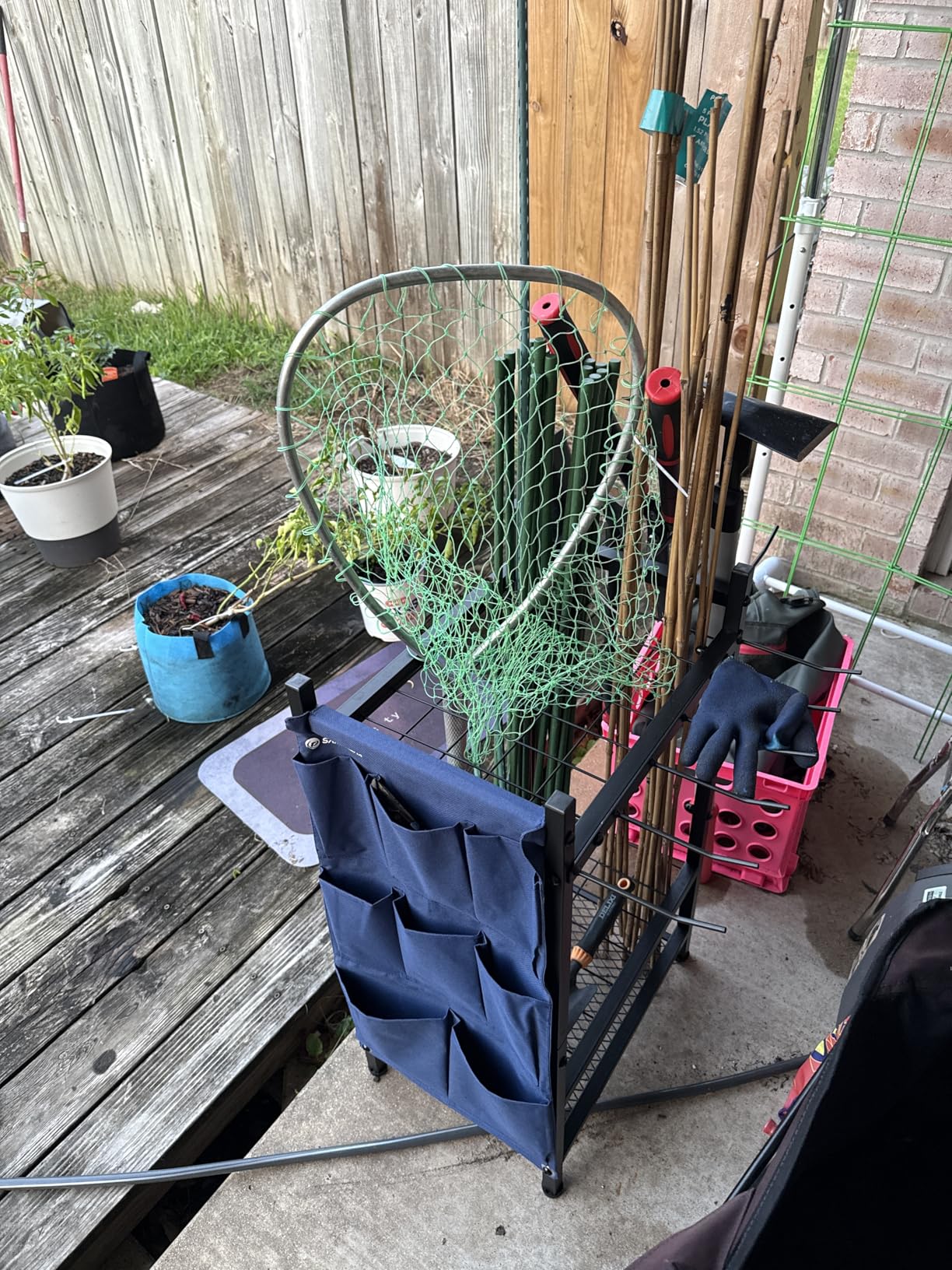 SAMRELAX garden tool rack customer image review freestanding garden tool organizer