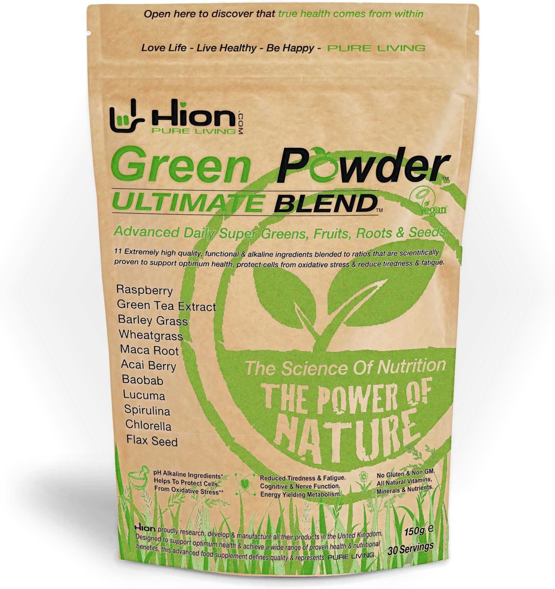 HionGreen Powder - Ultimate Blend (30 Servings)
