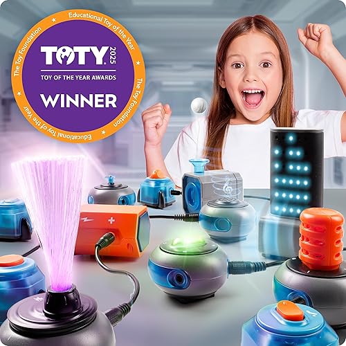 Miniatura 14 de National Geographic Circuit Maker - Kit de electrónica para niños con 40 proyectos de circuito eléctrico, juguete eléctrico STEM