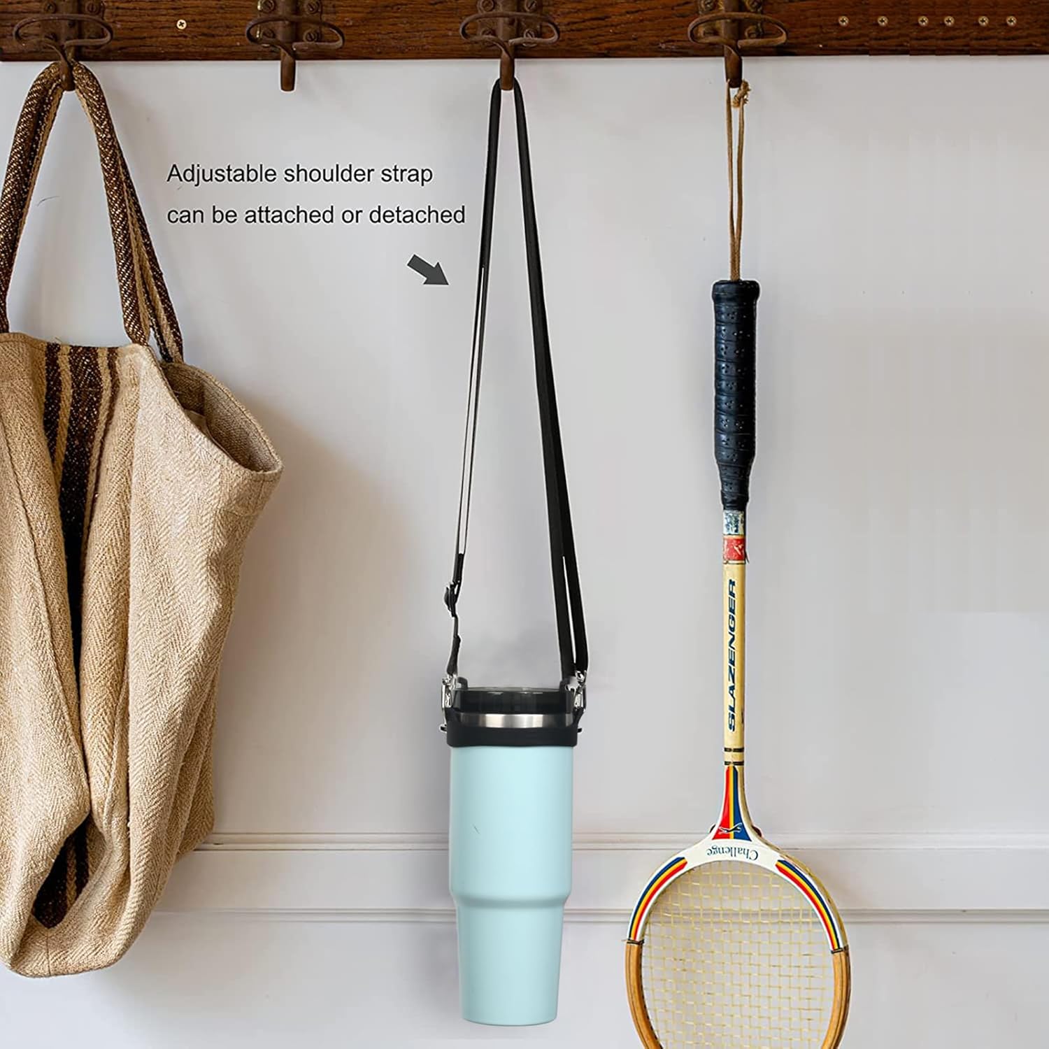 Wongeto Water bottle strap ajustable Shoulder Strap for Stanley 20/40/30 Oz Tumbler Water Bottle - Image 6