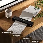 Jayard Thermal Printer Paper 8.5 X 11, 100 Sheets Folding Thermal Paper Use for Homework, Contracts and Invoices, US Letter Size Thermal Paper Compatible with M08F, M832, M834, MT800, MT800Q