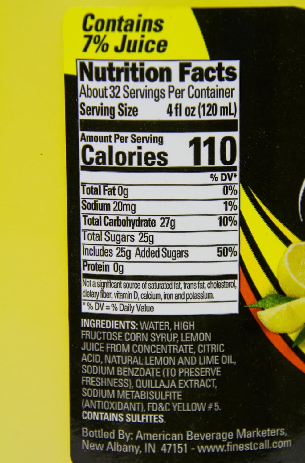 Finest Call Premium Sweet & Sour Ready-to-Use Drink Mix, 1 Gallon Bottle (128 Fl Oz)